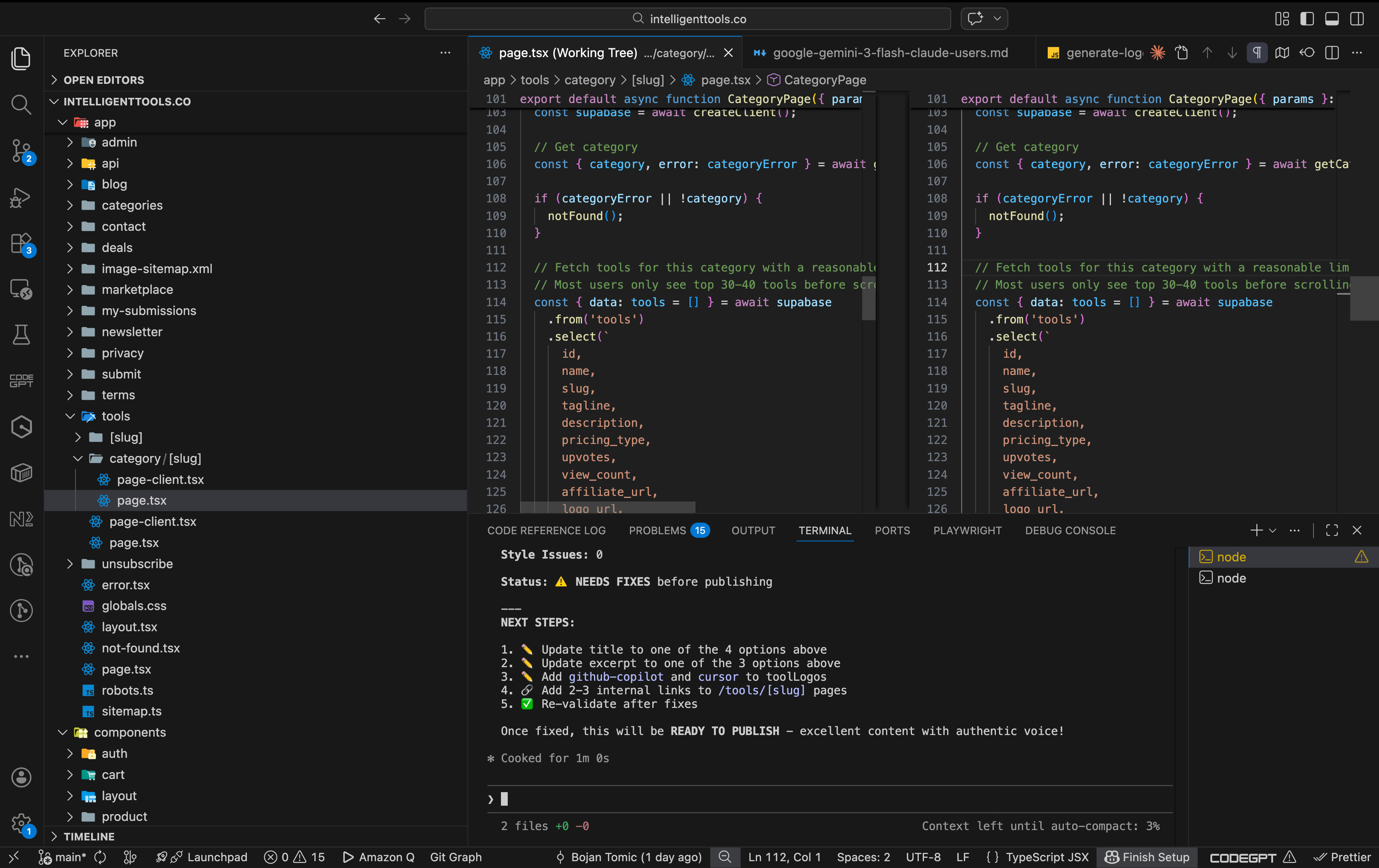 Claude Code custom agents and skills in the sidebar