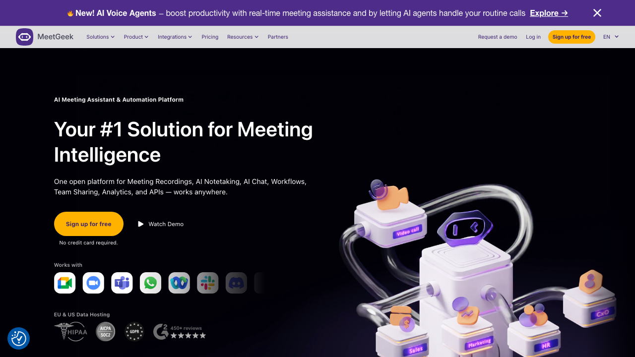 MeetGeek AI - Detailed conversation insight summaries